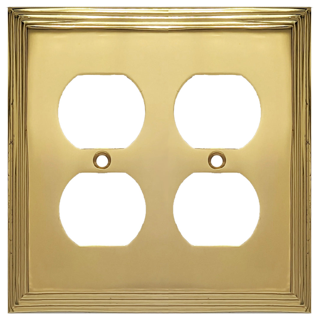 Kingston Classic Stepped Wall Plate (Polished Brass) COPPER MOUNTAIN HARDWARE