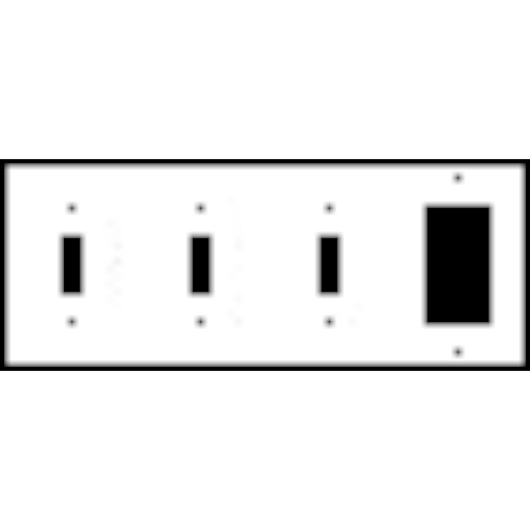 Bamboo Style Wall Plate (Matte Nickel Finish)