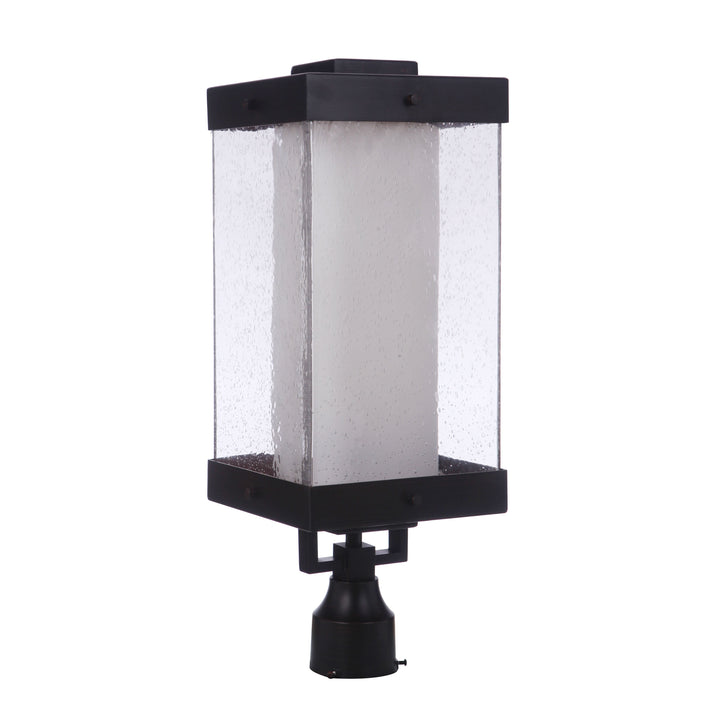 Hayner 1 Light Outdoor Post Mount in Midnight CRAFTMADE