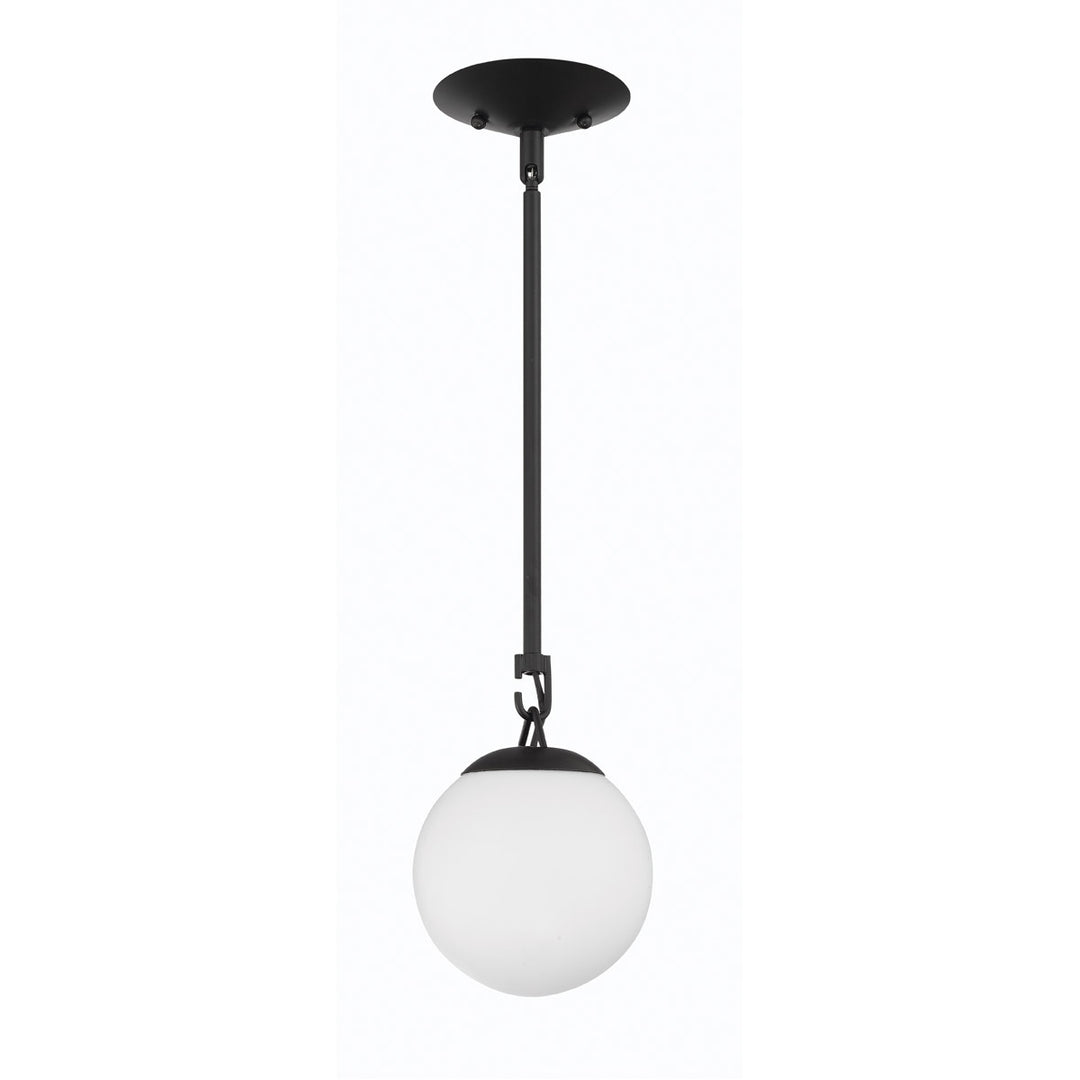 Orion 1 Light Mini Pendant in Flat Black CRAFTMADE