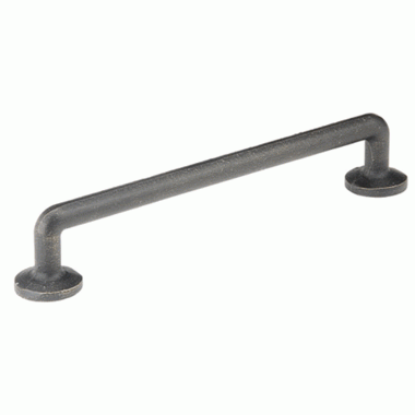 4 1/2 Inch (3 1/2 Inch c-c) Sandcast Bronze Rod Pull (Medium Bronze Finish) EMTEK