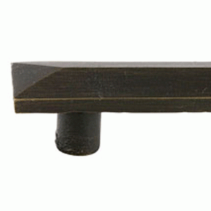 4 1/2 Inch (3 Inch c-c) Sandcast Bronze Pyramid Pull (Medium Bronze Finish) EMTEK