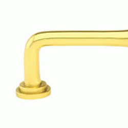 4 1/2 Inch (4 Inch c-c) Solid Brass Spindle Pull (Polished Brass Finish) EMTEK