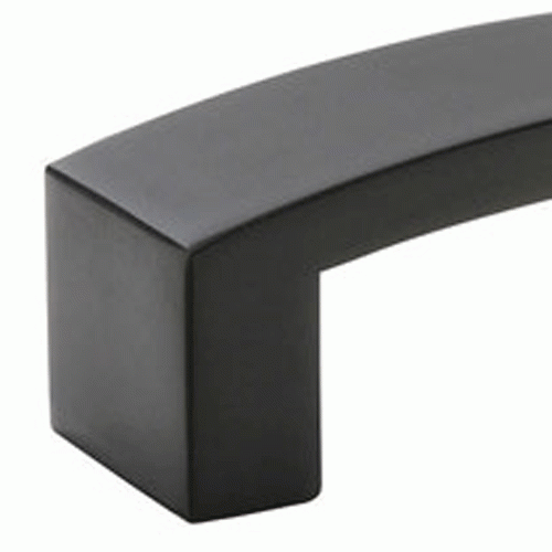 Emtek 4 3/8 Inch Overall (4 Inch c-c) Bauhaus Pull (Matte Black Finish) EMTEK