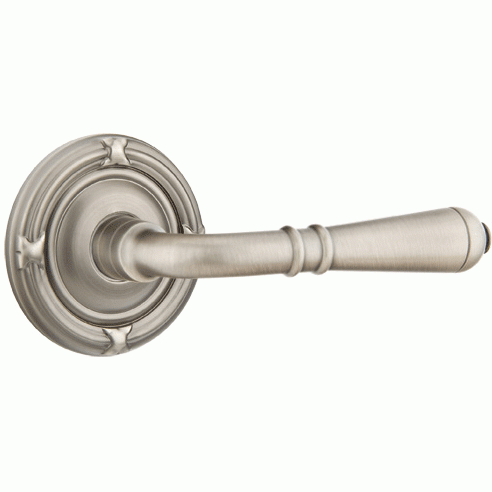 Emtek Solid Brass Turino Lever With Ribbon & Reed Rosette (Many Finishes Available) EMTEK