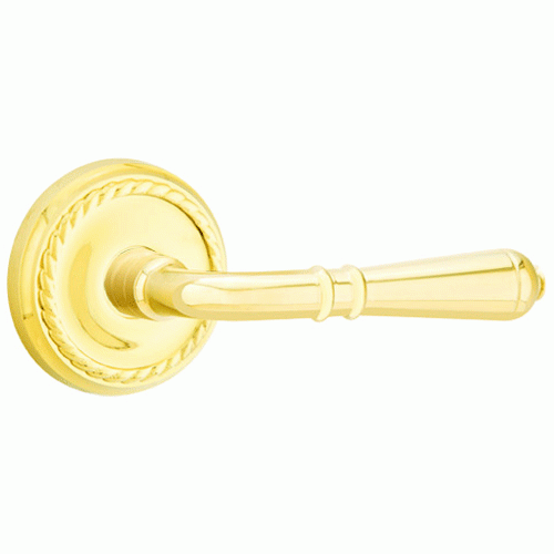 Emtek Solid Brass Turino Lever With Rope Rosette (Many Finishes Available) EMTEK