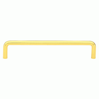 4 1/4 Inch (4 Inch c-c) Solid Brass Wire Pull (Polished Brass Finish) EMTEK