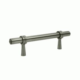 4 3/4 Inch Deltana Solid Brass Adjustable Pull (Antique Nickel Finish) DELTANA