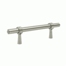 4 3/4 Inch Deltana Solid Brass Adjustable Pull (Brushed Nickel Finish) DELTANA