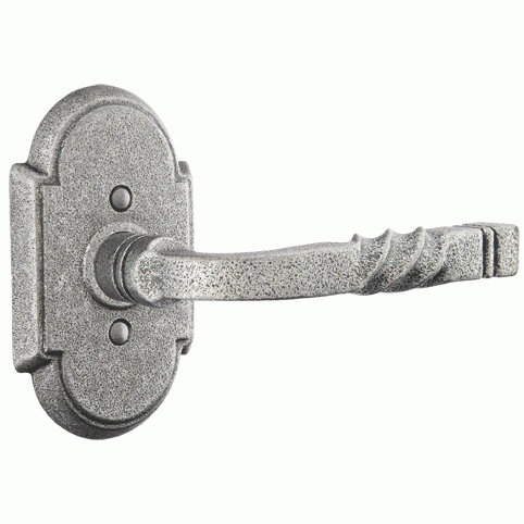 Emtek Wrought Steel San Carlos Lever With Arched Rosette EMTEK