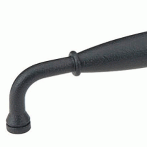 4 3/8 Inch (4 Inch c-c) Wrought Steel Normandy Fixed Pull (Matte Black Finish) EMTEK