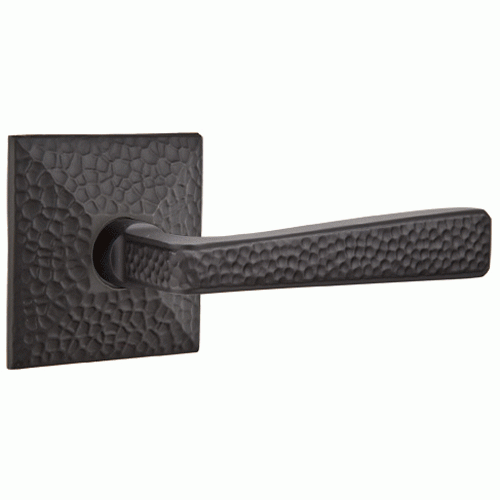 Emtek Craftsman Mission Style Hammered Lever With Hammered Rosette (Many Finishes Available) EMTEK