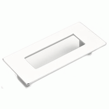 4 5/8 Inch (3 3/4 Inch c-c) Finestrino Rectangle Pull (Polished Chrome Finish) SCHAUB