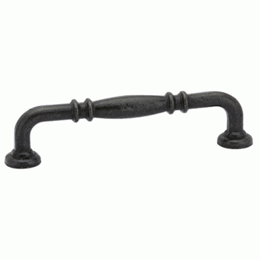 4 5/8 Inch (4 Inch c-c) Tuscany Bronze Ribbed Pull (Medium Bronze Finish) EMTEK