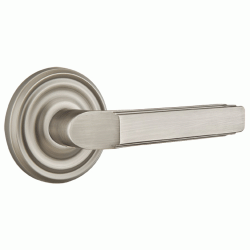 Solid Brass Milano Lever With Regular Rosette EMTEK