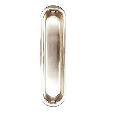 4 Inch Oval Solid Brass Pocket Door Pull DELTANA