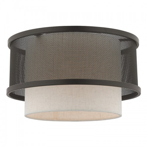 1 Light Bronze Ceiling Mount Livex