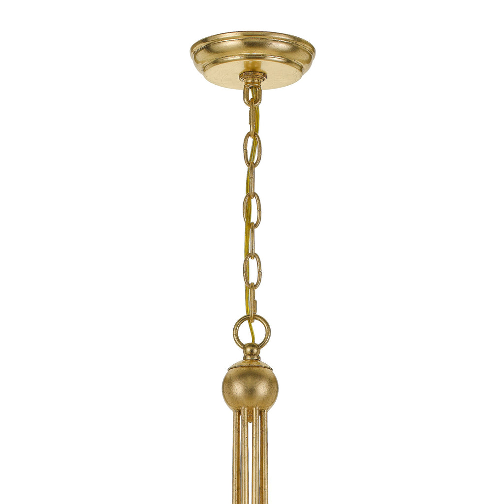 Crystorama Crystorama Metro 8 Light Crystal Beads Antique Gold Chandelier