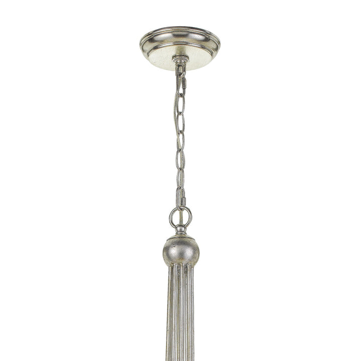 Crystorama Crystorama Metro 8 Light Crystal Beads Antique Silver Chandelier
