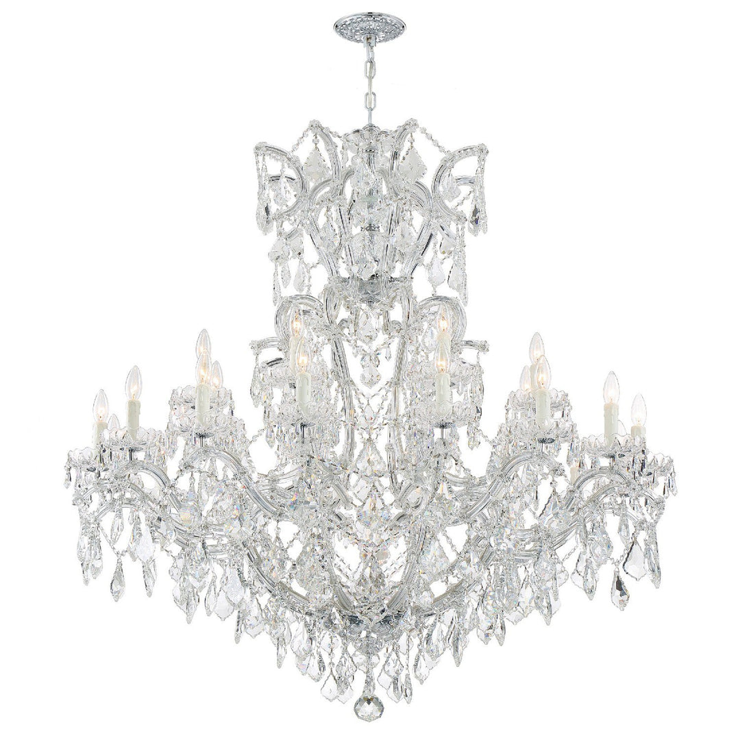 Crystorama Crystorama Maria Theresa 25 Light Hand Cut Crystal Polished Chrome Chandelier