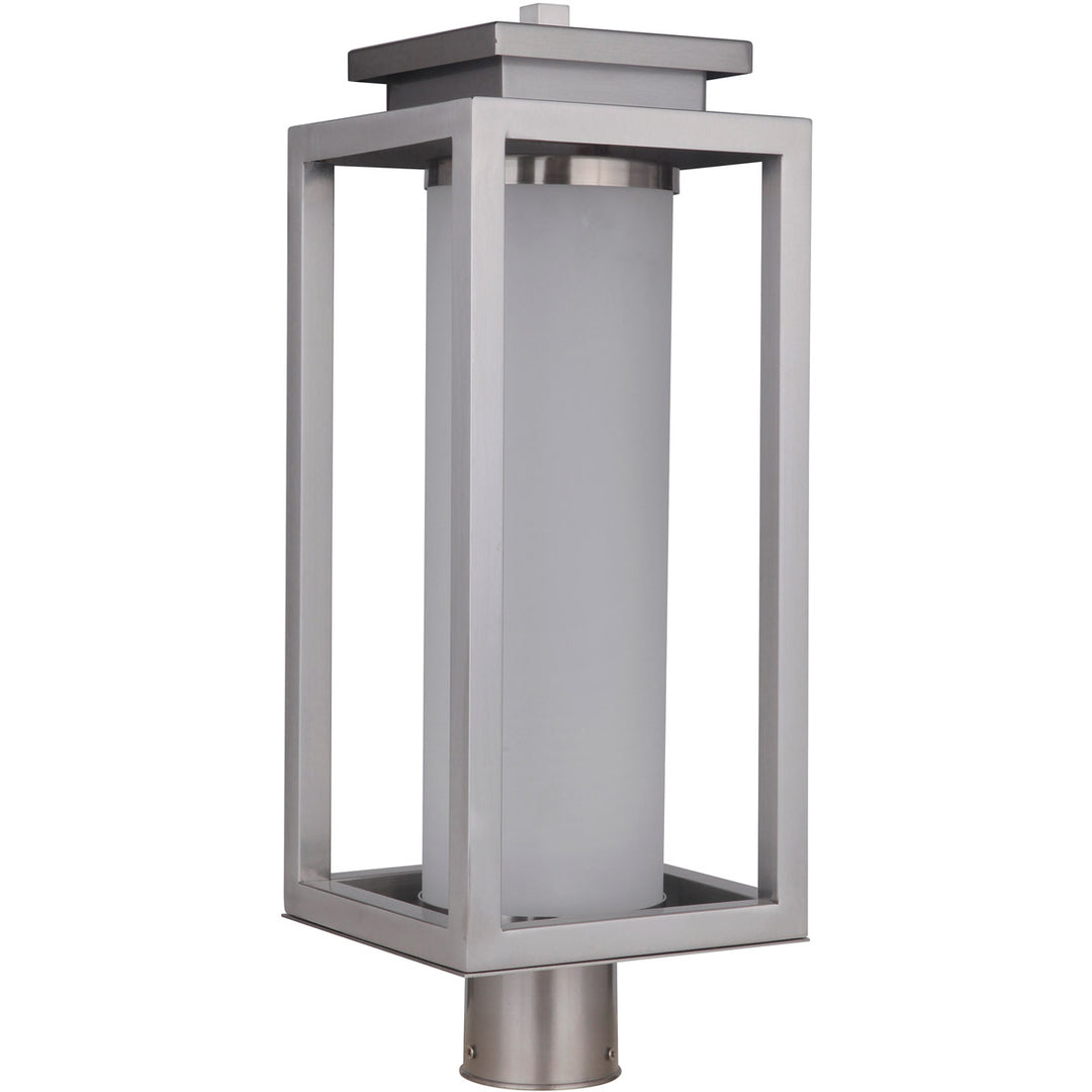 Vailridge 1 Light Large LED Outdoor Post Mount in Stainless Steel CRAFTMADE