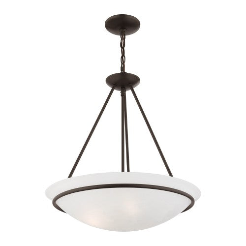 3 Light Bronze Pendant Livex