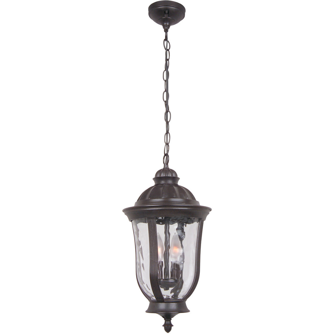 Frances 2 Light Outdoor Pendant in Oiled Bronze Outdoor CRAFTMADE