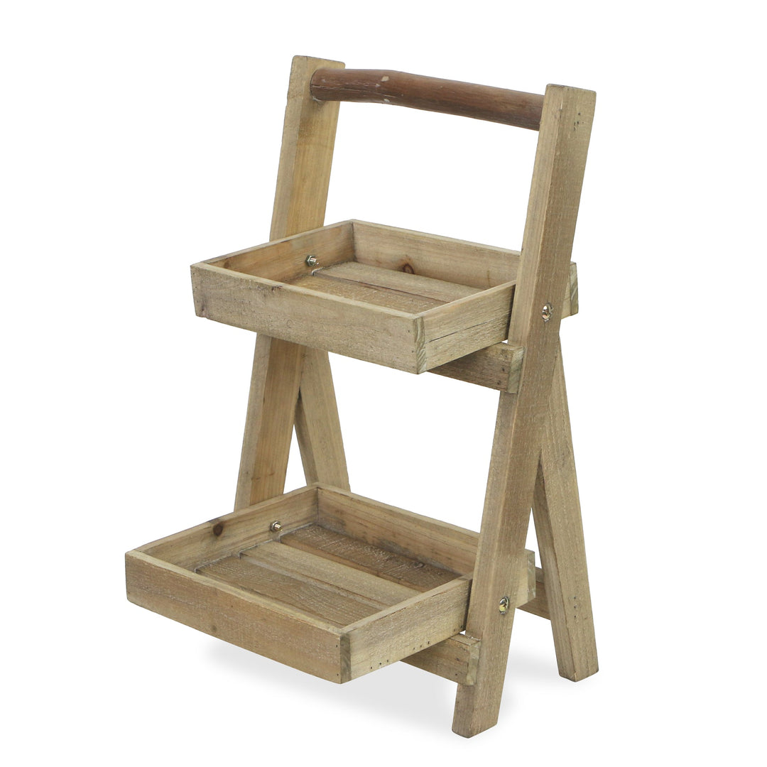 Alari 2 Tier Wood Folding Shelf - Small CHEUNGS