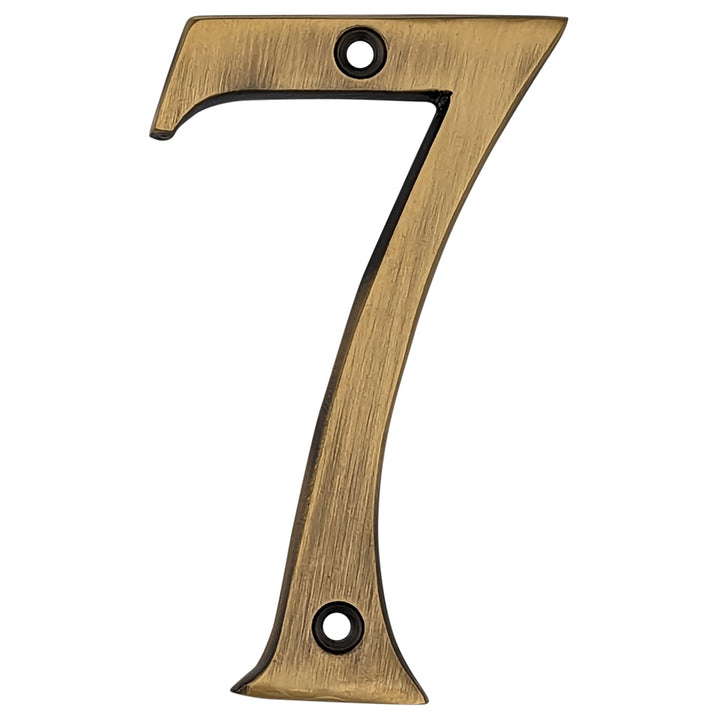 4 Inch Tall House Number 7 COPPER MOUNTAIN HARDWARE