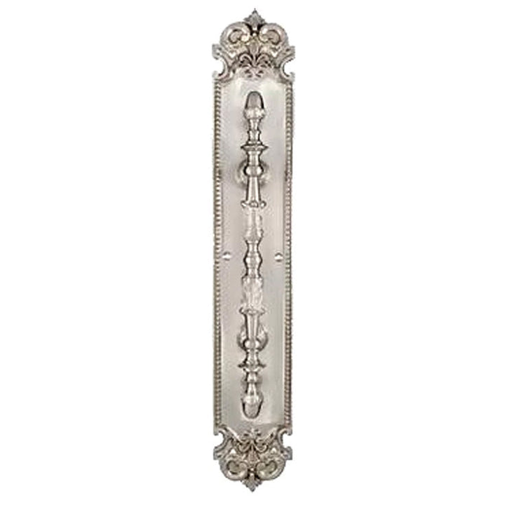 COPPER MOUNTAIN HARDWARE 18" Brass Traditional Fleur-De-Lis Door Pull & Plate Several Finishes
