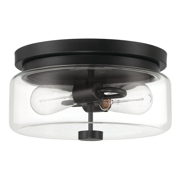 Bennet 2 Light Outdoor Flushmount in Midnight CRAFTMADE