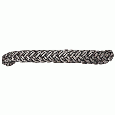 5 1/4 Inch (3 3/4 Inch c-c) Solid Pewter Braided Rope Design COPPER MOUNTAIN HARDWARE