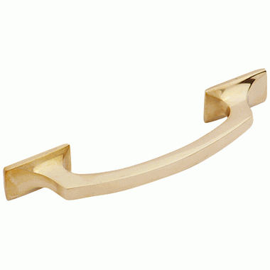 5 1/4 Inch Overall (3 3/4 Inch c-c) Traditional Solid Brass Pull