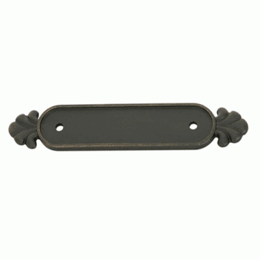 5 3/4 Inch (3 1/2 Inch c-c) Tuscany Bronze Back Plate (Medium Bronze Finish) EMTEK