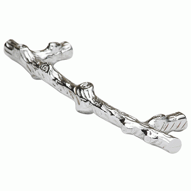 5 5/8 Inch Tree Branch Cabinet Pull (Polished Chrome Finish) COPPER MOUNTAIN HARDWARE