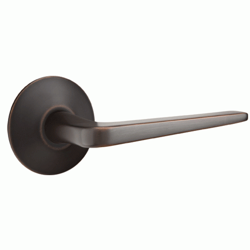 Emtek Solid Brass Athena Lever With Modern Rosette (Several Finish Options) EMTEK