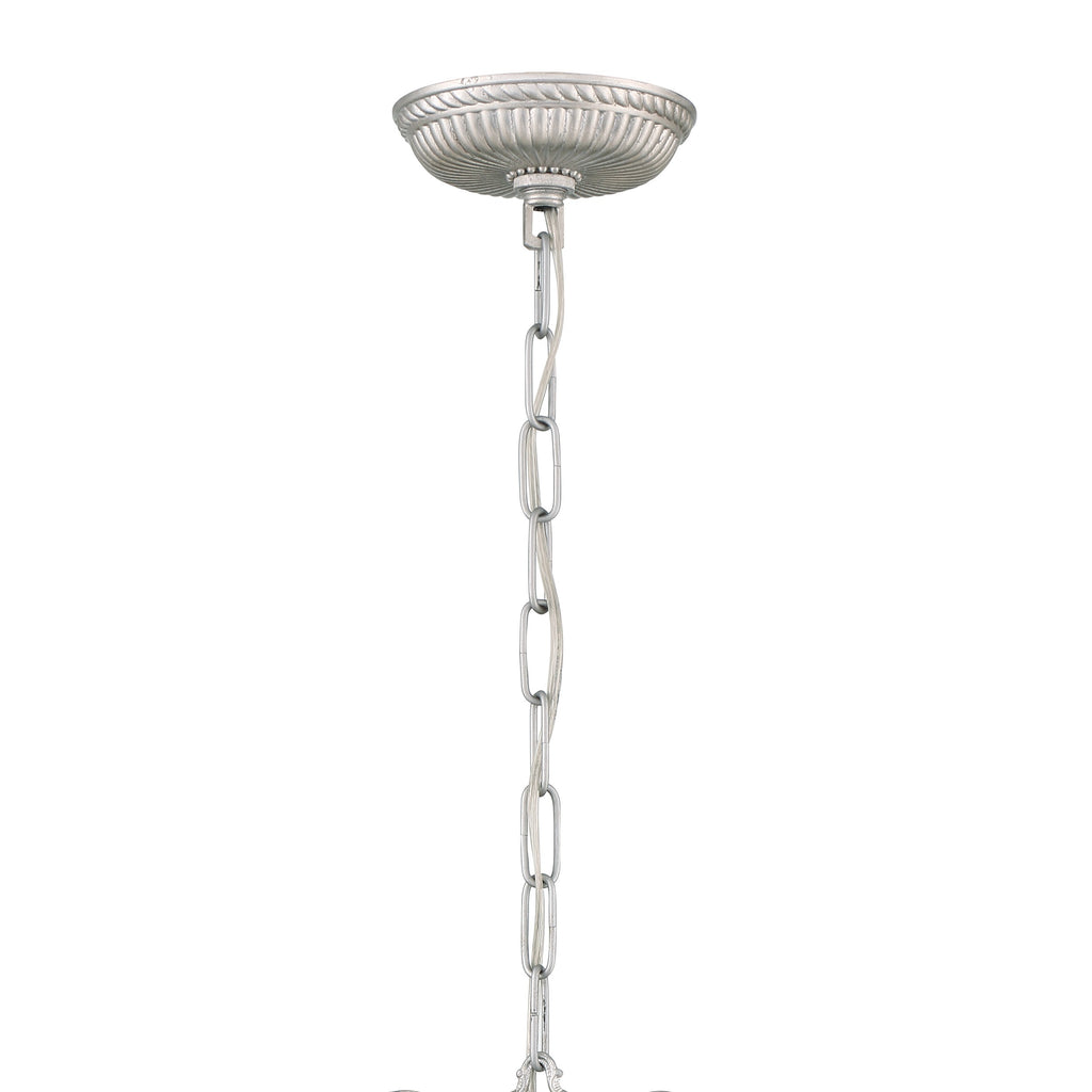 Crystorama Crystorama Ashton 6 Light Hand Cut Crystal Olde Silver Chandelier