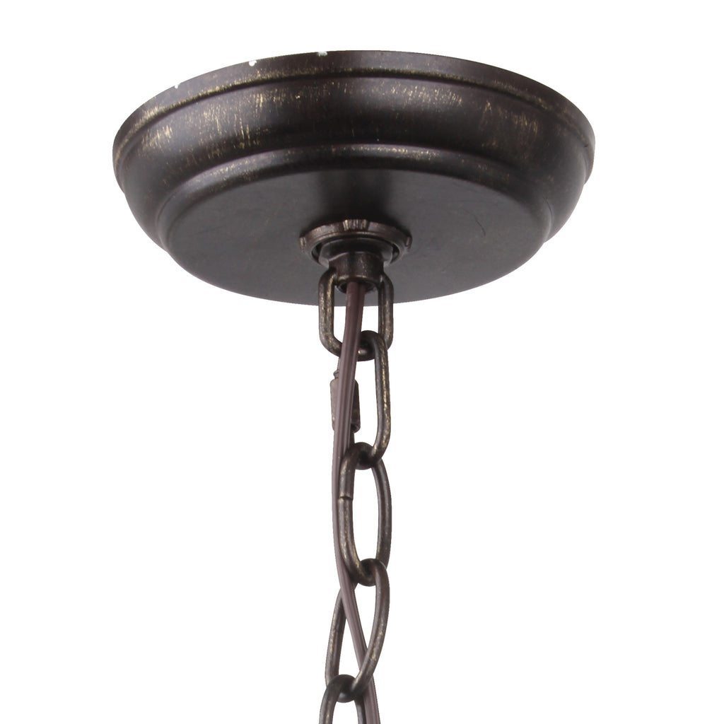 Crystorama Crystorama Broche 4 Light English Bronze + Antique Gold Sphere Mini Chandelier