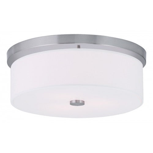 3 Light Brushed Nickel Ceiling Mount Livex