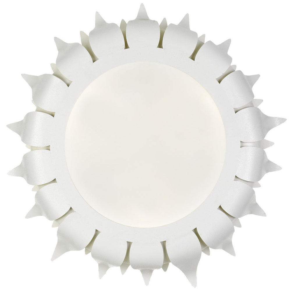 Broche 3 Light Matte White Flush Mount Crystorama