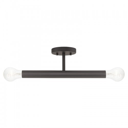 2 Light Bronze Semi-Flush Livex