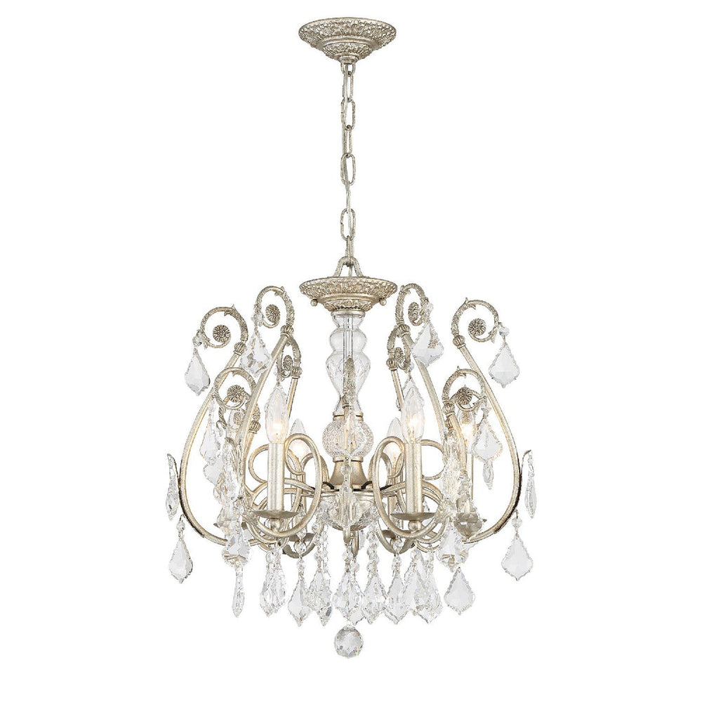 Crystorama Crystorama Regis 6 Light Spectra Crystal Olde Silver Chandelier