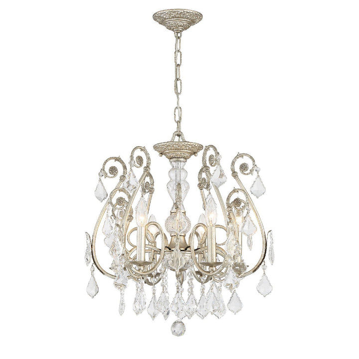 Crystorama Crystorama Regis 6 Light Spectra Crystal Olde Silver Chandelier