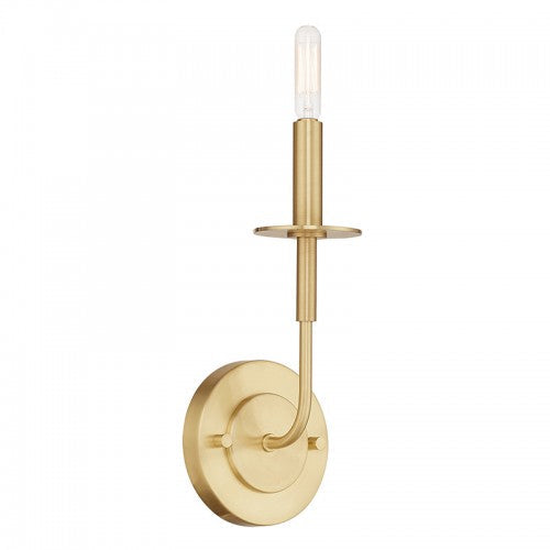 1 Light Satin Brass ADA Wall Sconce Livex