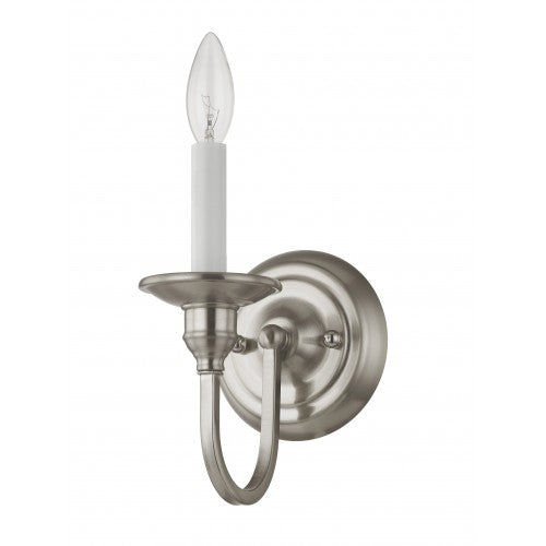 1 Light Brushed Nickel Wall Sconce Livex