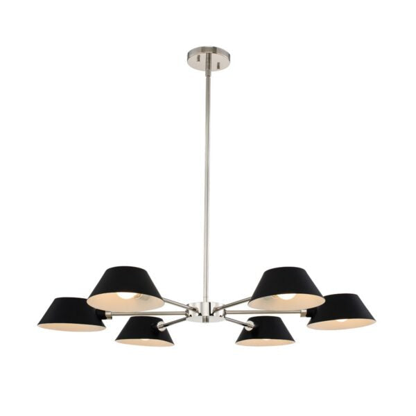 Bruno 6 Light Chandelier Kalco