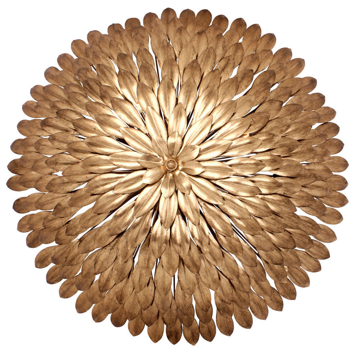 Crystorama Crystorama Broche 6 Light Antique Gold Leaf Chandelier