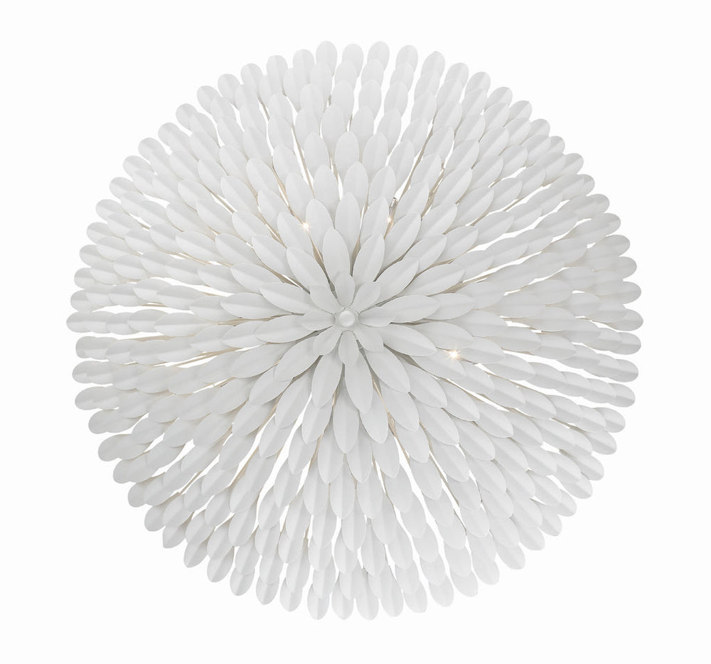 Crystorama Crystorama Broche 6 Light Matte White Chandelier