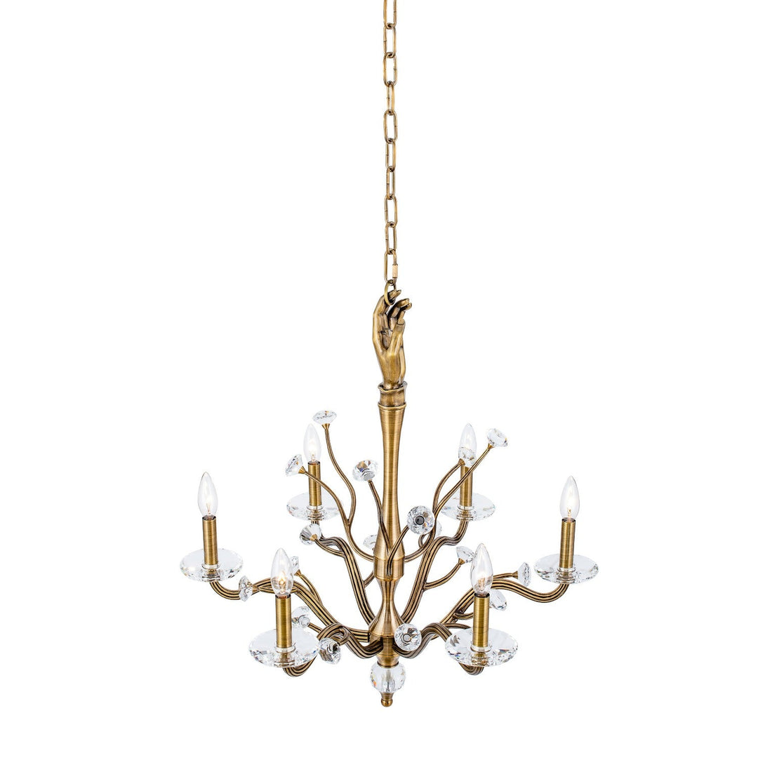 Venus 6 Light Chandelier Kalco