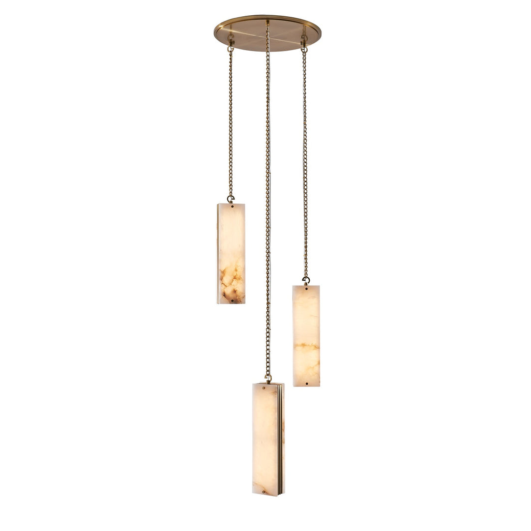 Vertical Three Drop LED Pendant Kalco